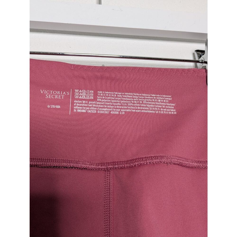 Lot Of 2 Victoria Secret Incredible Essential Leggings Size 6 - Pink & Brown - Picture 5 of 8